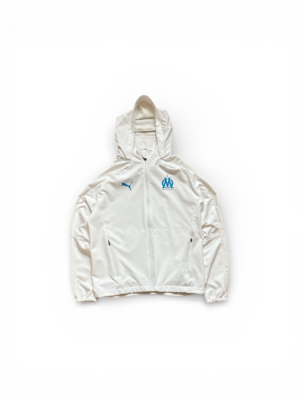 Vintage Puma Olympique de Marseille Windbreaker White (L)