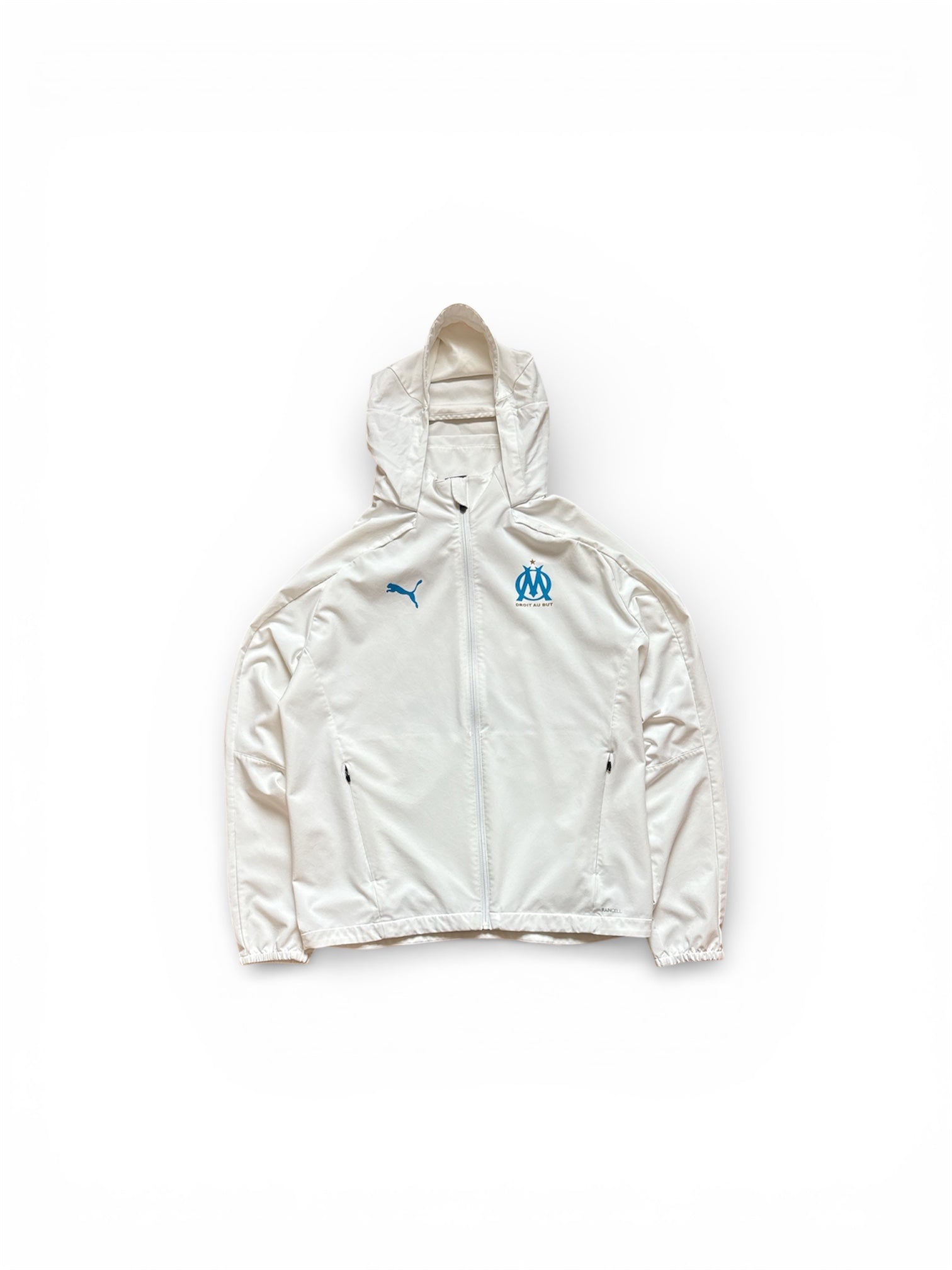 Vintage Puma Olympique de Marseille Windbreaker White (L)
