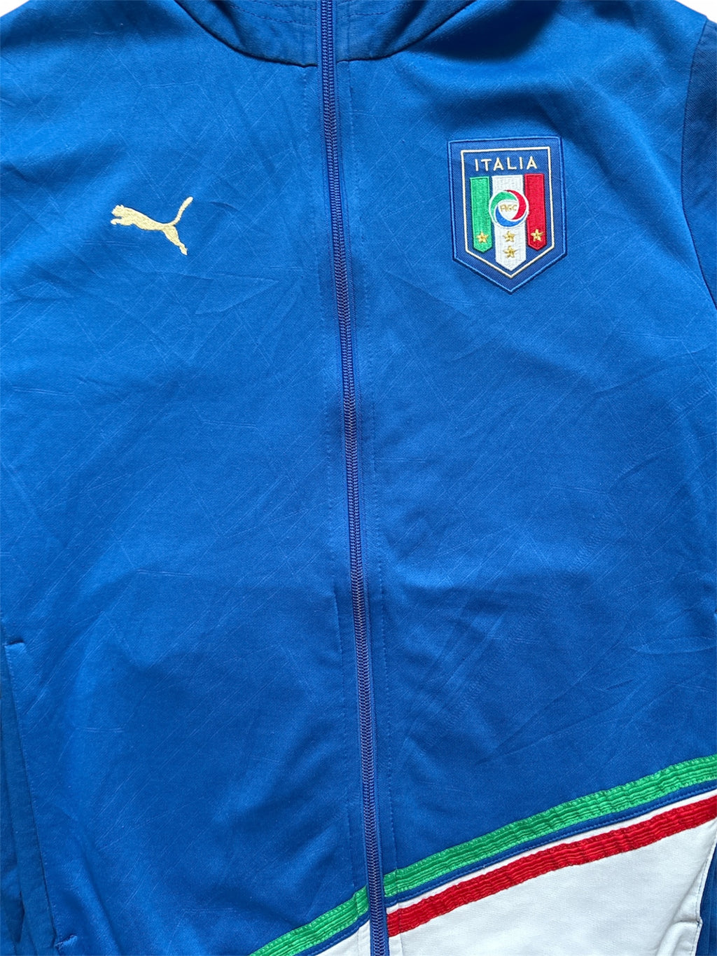 Vintage Puma Italia Track Jacket Blue (M)