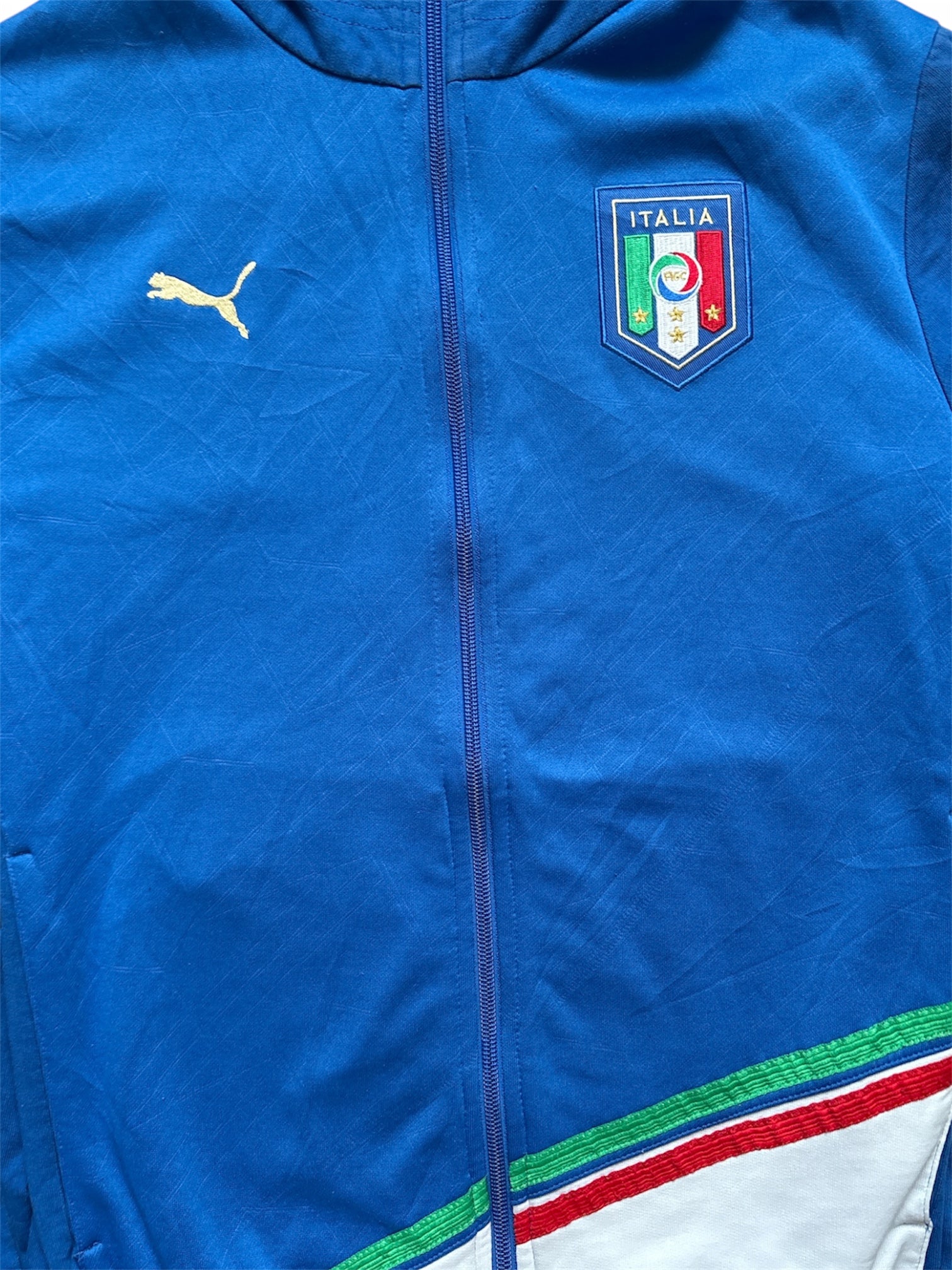 Vintage Puma Italia Track Jacket Blue (M)