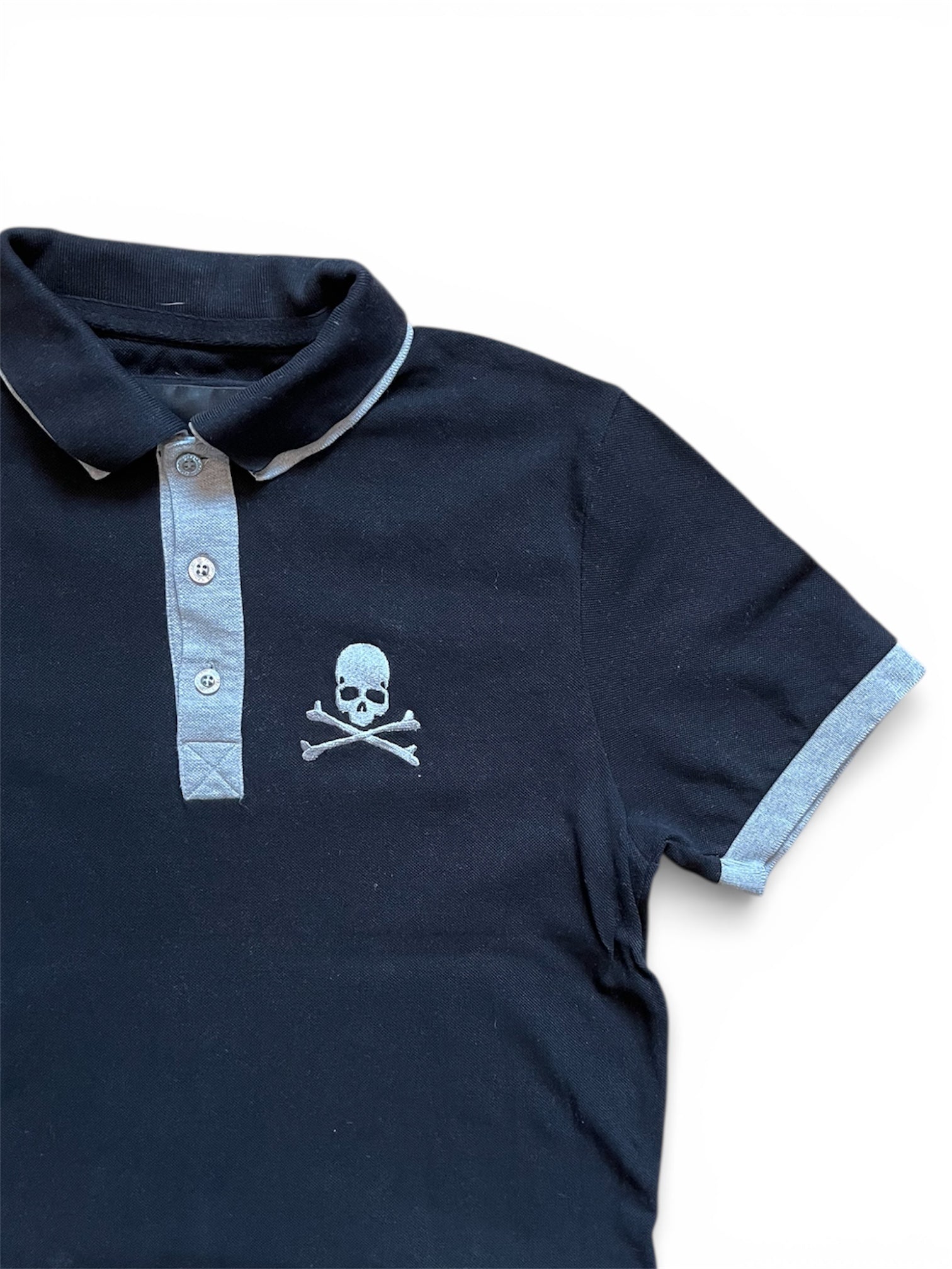 Vintage Philipp Plein Polo Shirt Black (M)