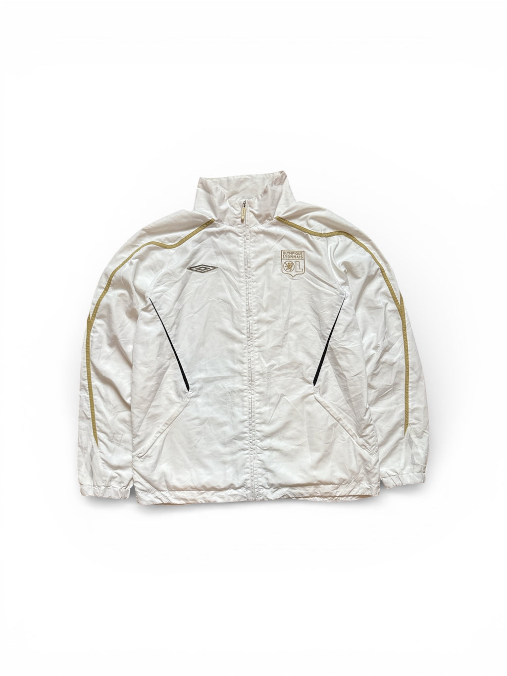 Vintage Olympique Lyonnais Umbro Track Jacket White (L)