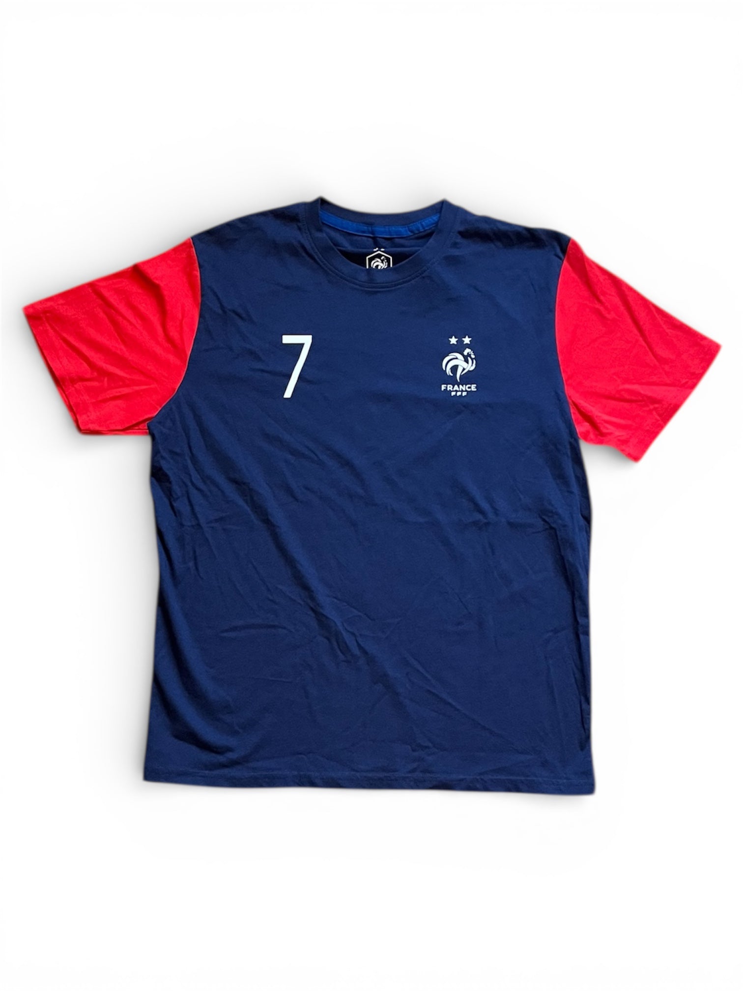 Vintage France Griezmann Football Jersey Blue (L)
