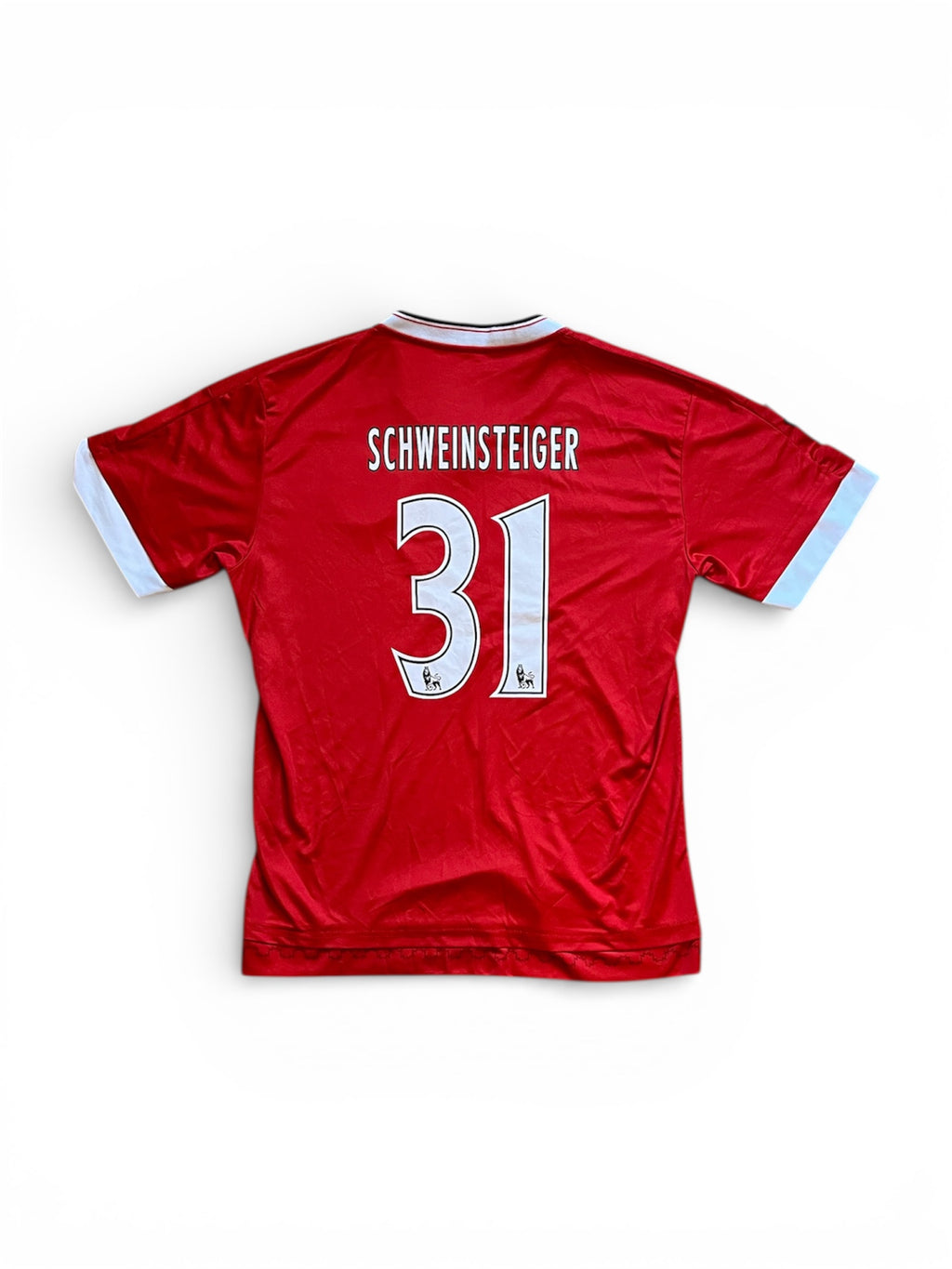 Vintage Manchester United Schweinsteiger Football Jersey Red (L)