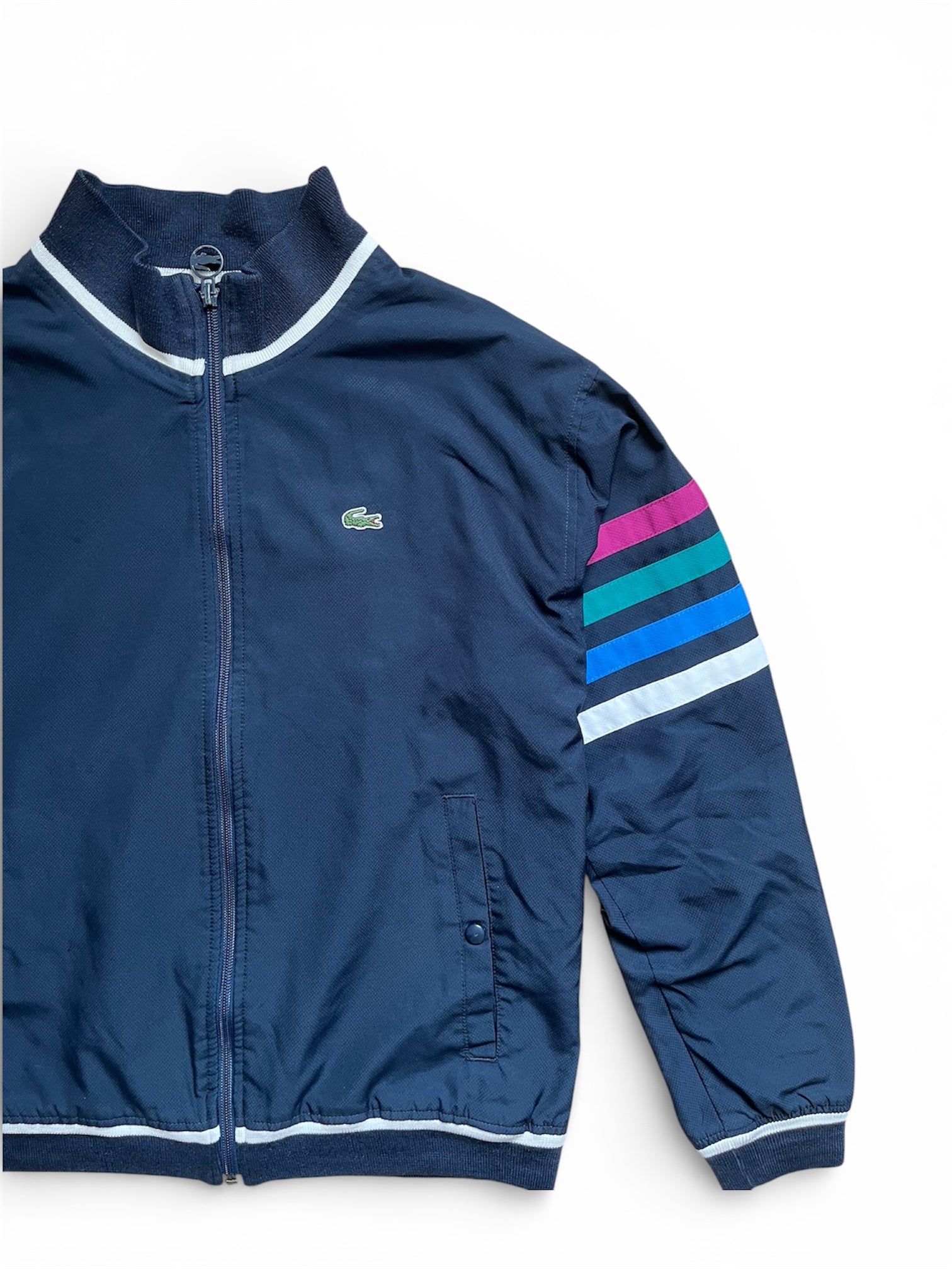 Vintage Lacoste Track Jacket Navy (M)