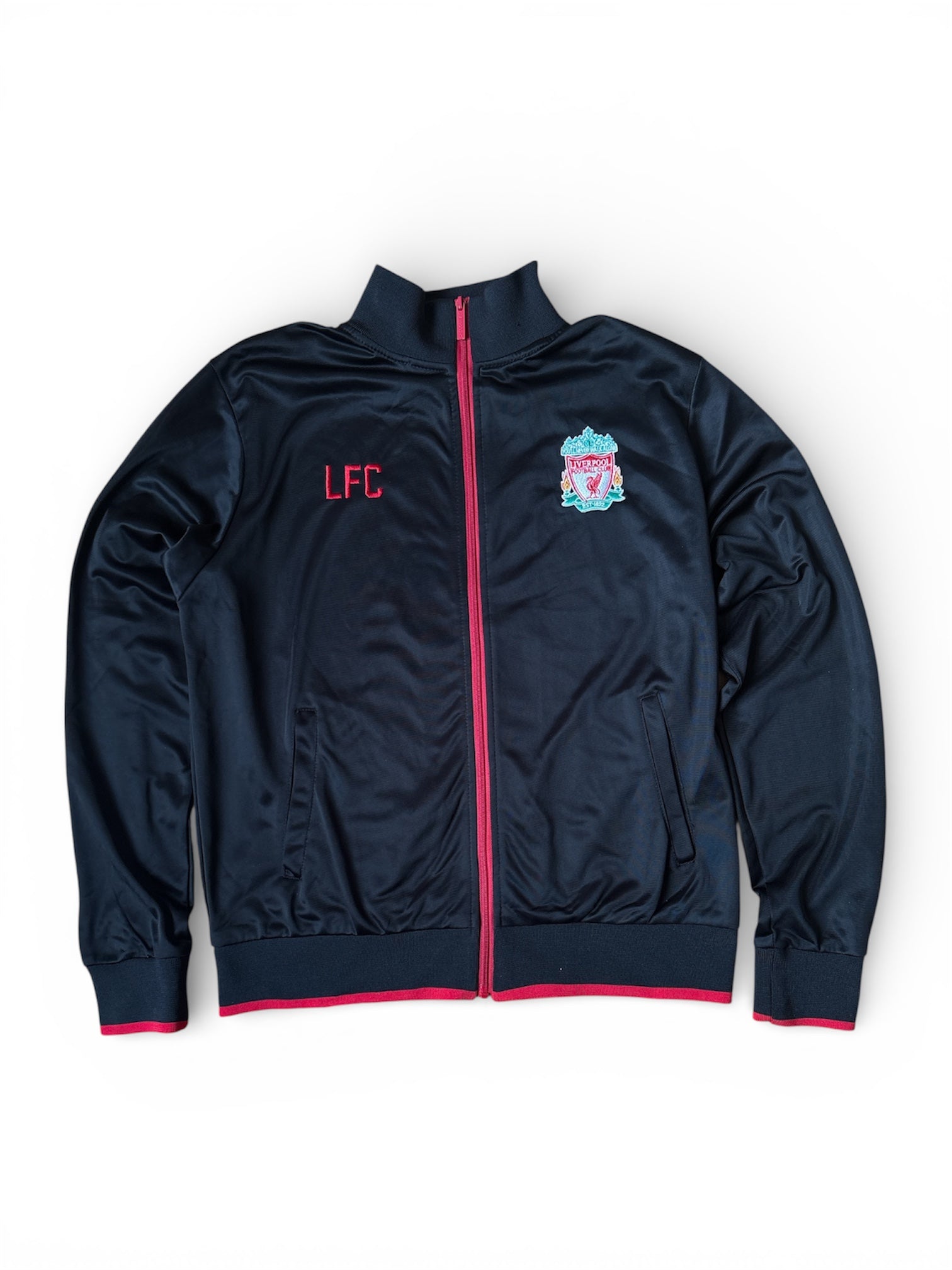 Liverpool FC Track Jacket Black Red (XL, fits like L)