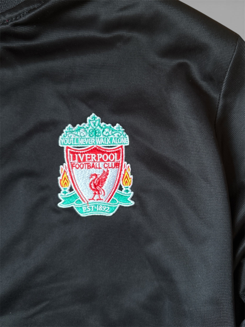 Liverpool FC Track Jacket Black Red (XL, fits like L)