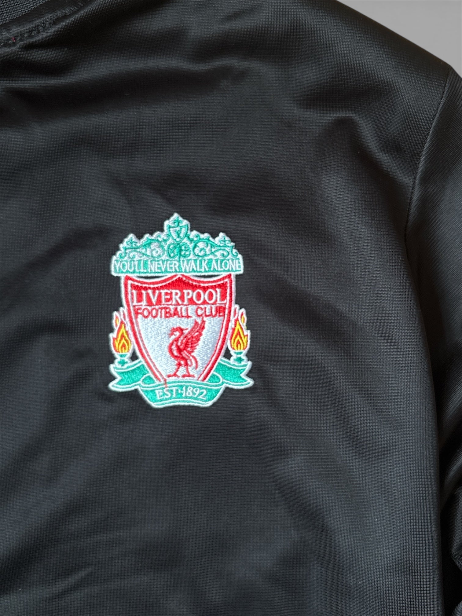 Liverpool FC Track Jacket Black Red (XL, fits like L)