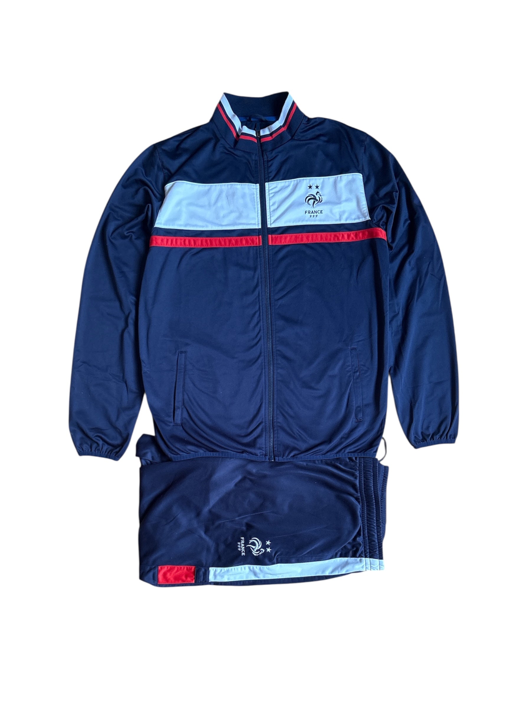 Nike France FFF Tracksuit Navy Blue Red (XL)